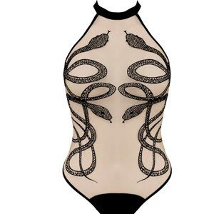Thistle and Spire Medusa bodysuit in butterscotch